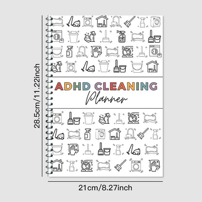 📕2026 ADHD Cleaning Planner — Designed for ADHD Minds