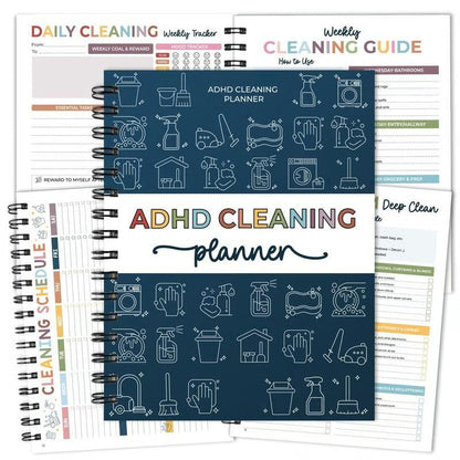 📕2026 ADHD Cleaning Planner — Designed for ADHD Minds