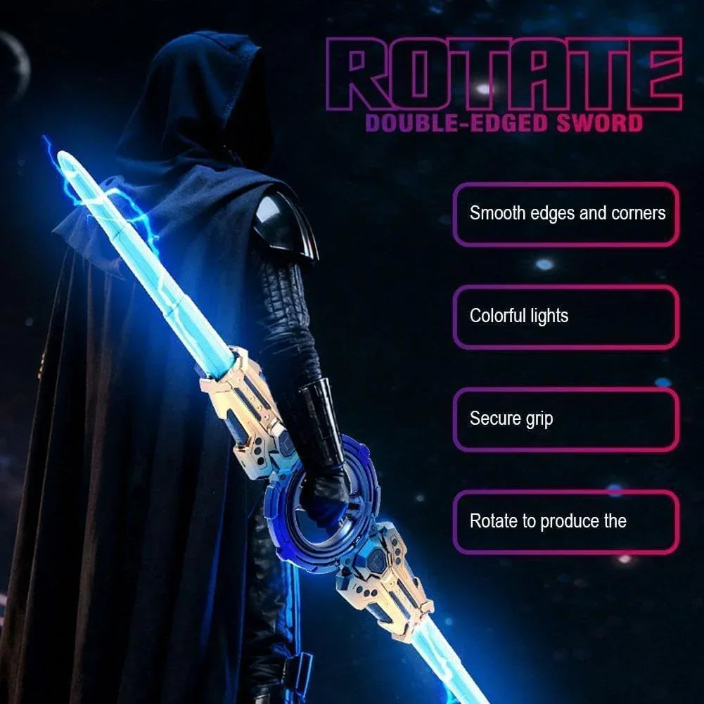 Fire Spiral Sword Rotating LED Toy Sword (Assorted Colors)