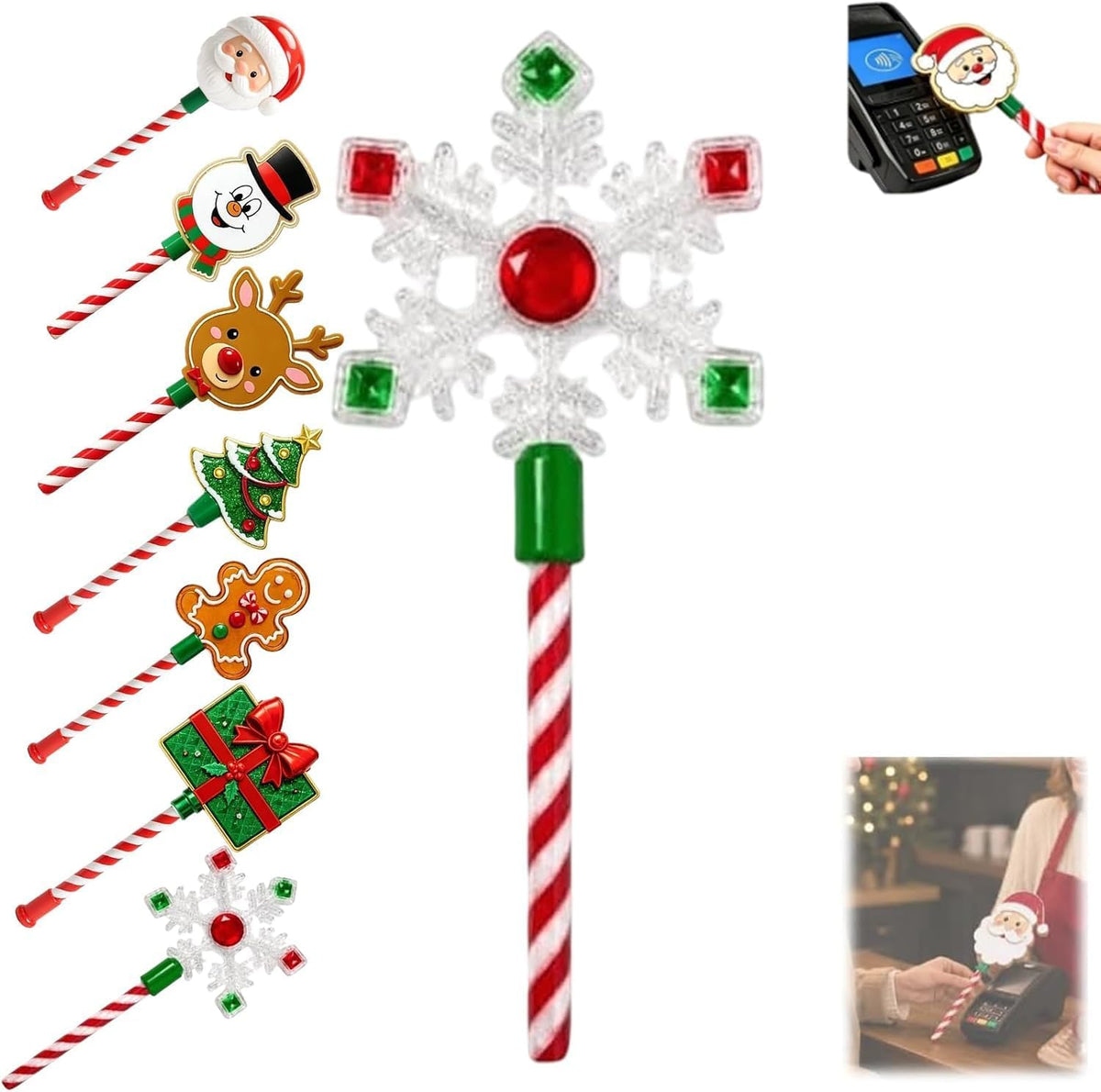 Christmas Tap-to-Pay Card Wand
