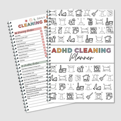 📕2026 ADHD Cleaning Planner — Designed for ADHD Minds