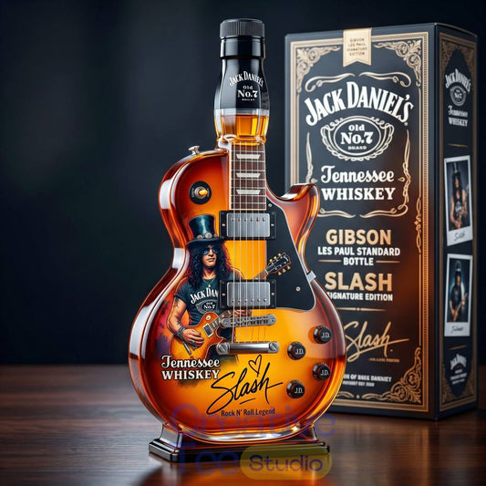 Slash Signature Gibson Les Paul Electric Guitar Whiskey Bottle – Limited Edition