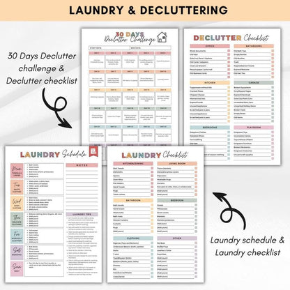 📕2026 ADHD Cleaning Planner — Designed for ADHD Minds