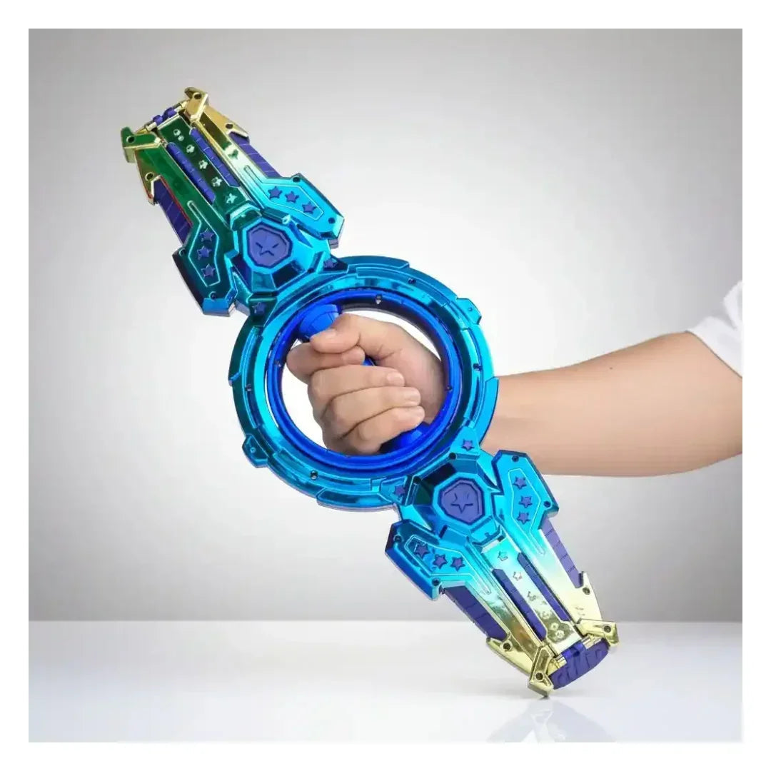 Fire Spiral Sword Rotating LED Toy Sword (Assorted Colors)